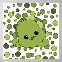 Tortue de bébé de Cutie Affiche