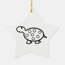 Tortue de bébé ornements