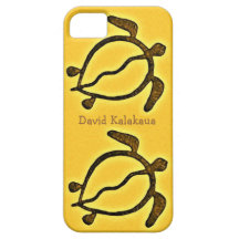 Tortue de mer hawaïenne Honu d'or iPhone 5 Case
