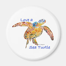 Tortue de mer magnets pour réfrigérateur