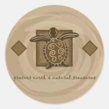Tortue de mer tribale autocollants