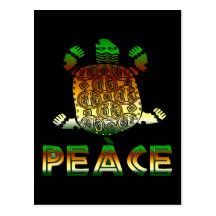Tortue de paix cartes postales
