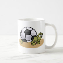Tortue du football tasse
