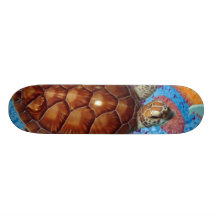 Tortue faisante de la planche à roulettes de tortu
