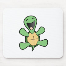 Tortue heureuse tapis de souris