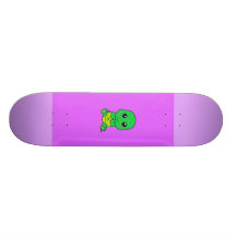 Tortue mignonne de bébé skateboards personnalisés