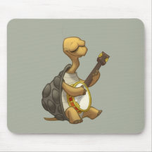 Tortue Mousepad de Banjo-Strummin' Tapis De Souris