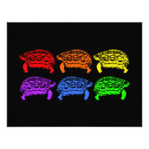 Tortues d'arc-en-ciel faire-part