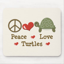 Tortues Mousepad d'amour de paix Tapis De Souris
