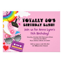 Totalement invitations d'anniversaire de partie de