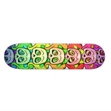 Totem Girly Woody de crâne Planches À Roulettes Customisées