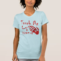 Touchez-moi perdent le T-shirts d'une main