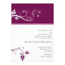 Toujours et pour toujours Amethist Invitation Personnalisée