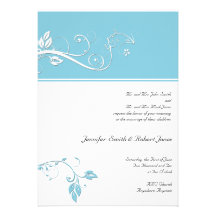 Toujours et pour toujours bleu-clair invitations personnalisables