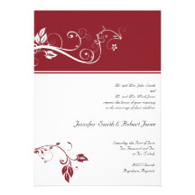 Toujours et pour toujours rubis invitations personnalisées