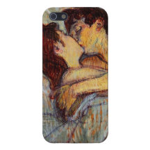 Toulouse-Lautrec dans le lit le cas de l'iPhone 5  Coques iPhone 5