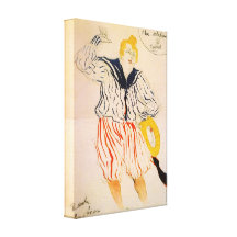 Toulouse-Lautrec - la chanson de marins Toile Tendue
