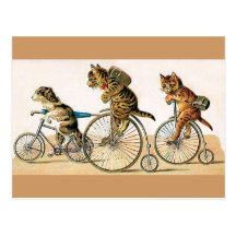 Tour de bicyclette cartes postales