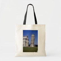 Tour de cloche inclinée célèbre, la tour penchée d sac en toile