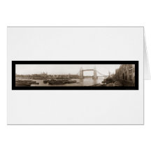 Tour de la photo 1909 de pont de Londres Cartes De Vœux