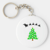 Tour de Noël de Père Noël Porte-clé