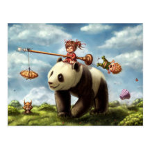 Tour de panda cartes postales