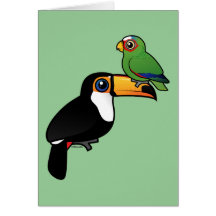 Tour de toucan carte de vœux