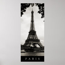 Tour Eiffel à Paris - affiche
