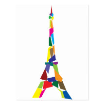Tour Eiffel abstrait, France, Paris Cartes Postales