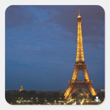 Tour Eiffel Autocollant Carré