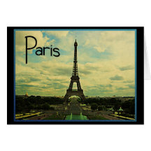 Tour Eiffel de Paris Cartes De Vœux