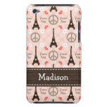 Tour Eiffel de Paris d'amour de paix Étui iPod Touch