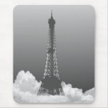 Tour Eiffel de Paris flotte en nuage Mousepad Tapis De Souris