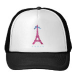 Tour Eiffel de roses indien dans le scintillement  Casquettes De Camionneur