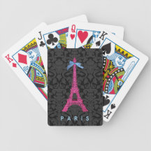 Tour Eiffel de roses indien dans le scintillement  Jeux De Poker