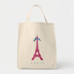 Tour Eiffel de roses indien dans le scintillement  Sacs