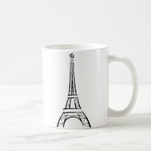 Tour Eiffel de traçage Mug