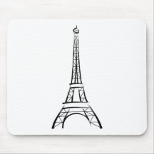 Tour Eiffel de traçage Tapis De Souris