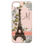 Tour Eiffel décoré d'un monogramme Coques iPhone 5 Case-Mate