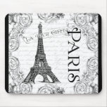 Tour Eiffel et rouleaux de Paris Tapis De Souris