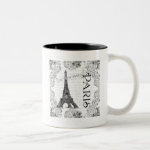 Tour Eiffel et rouleaux de Paris Tasses À Café