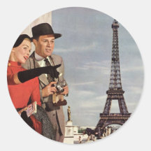 Tour Eiffel guidé de déplacement de Paris de touri Autocollants