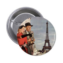 Tour Eiffel guidé de déplacement de Paris de touri Pin's Avec Agrafe