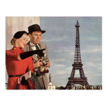 Tour Eiffel guidé de déplacement de Paris de touri Cartes Postales