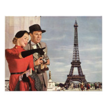 Tour Eiffel guidé de déplacement de Paris de touri Cartons D'invitation
