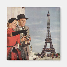 Tour Eiffel guidé de déplacement de Paris de touri Magnets Pour Réfrigérateur