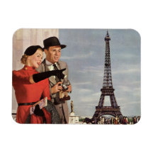 Tour Eiffel guidé de déplacement de Paris de touri Magnets Rectangulaires