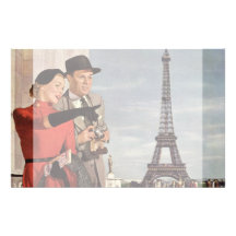 Tour Eiffel guidé de déplacement de Paris de touri Papier À Lettre Personnalisé