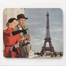 Tour Eiffel guidé de déplacement de Paris de touri Tapis De Souris