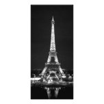 Tour Eiffel la nuit - B/W Carte Double Customisable